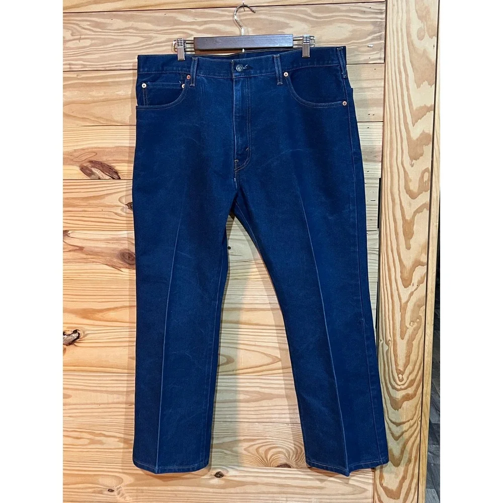 Levis 517 Bootcut Jeans Mens 40x30 Regular Indigo Flex Permanent Crease Cowboy